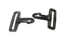 Load image into Gallery viewer, 50mm Black Plastic Dog Clips Snap Clips For 50mm Webbing Straps Leads Bags x10 x25 x50 x100