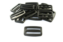 Load image into Gallery viewer, 38/40mm Black Plastic 3 Bar Slides Triglides For Handles Straps Webbing Bags Crafts