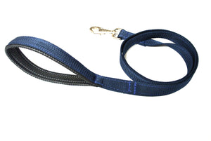 45" Short Dog Lead With Padded Handle In Navy
