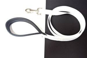 45" Short Close Control Dog Leads With Padded Handle In Various Colours 25mm Webbing