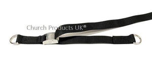 Metal Cam Buckle Strap With D-ring Sewn-in Each End Tie Down 25mm Webbing 1m - 3.5m