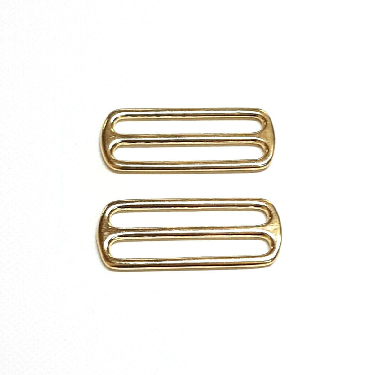 50mm/2" Solid Brass 3 Bar Slides Tri Glide Adjusters Dog Collars Leather Crafts x1 - x50