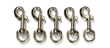 Load image into Gallery viewer, 9mm Trigger Clips Hooks Nickel Plated Die Cast Dog Leads Bags Straps