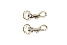 Load image into Gallery viewer, 20mm Light Swivel Trigger Clips Hooks Nickel Plated x2 x5 x10 x25 x50 x100