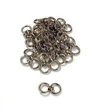 Load image into Gallery viewer, Double Eye Swivel Hooks Ring Clasp Nickel Plated Die Cast 4mm - 32mm Rope Chain