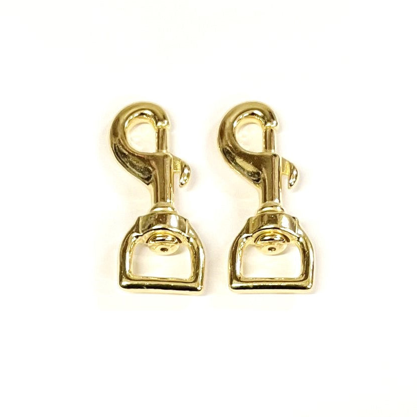12mm 16mm 20mm 25mm Heavy Duty Solid Brass Trigger Clips Hooks Swivel x1 x2 x5 x10