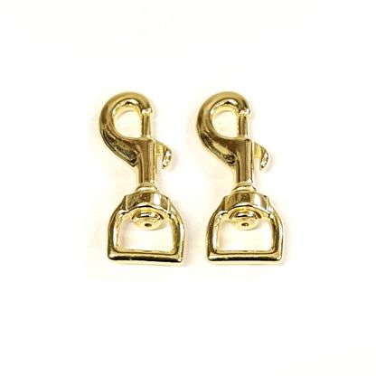 12mm 16mm 20mm 25mm Heavy Duty Solid Brass Trigger Clips Hooks Swivel x1 x2 x5 x10