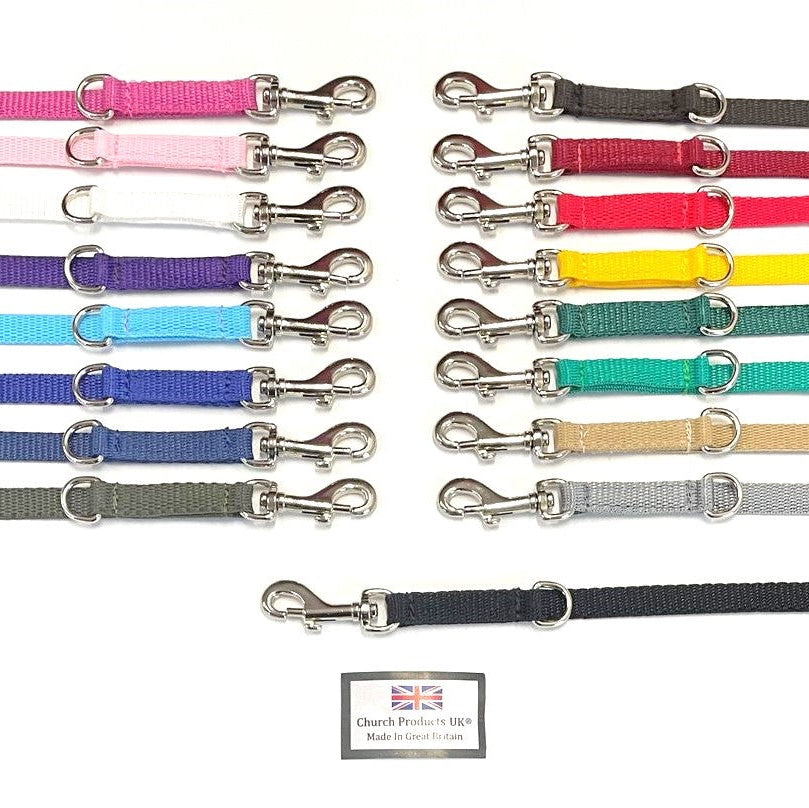 Double Ended Small Dog Training Lead Puppy Leash Multi-Functional 13mm Webbing