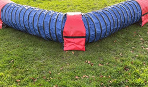 New Dog Agility Tunnel Corner Sandbag Adjustable 60cm - 80cm Diameter Tunnels For Indoor And Outdoor UV PVC In Various Colours