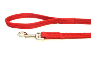 Dog Lead Walking Leash Short Training Lead 45" And 76" Long 20mm 25mm Soft Air Webbing In Various Colours