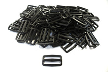 Load image into Gallery viewer, 50mm Black Plastic 3 Bar Slides Triglides For Handles Straps Webbing Bags Crafts