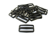 Load image into Gallery viewer, 50mm Black Plastic 3 Bar Slides Triglides For Handles Straps Webbing Bags Crafts