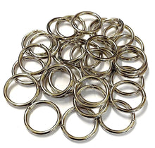 Load image into Gallery viewer, 29mm Welded O-Rings Nickel Plated 4mm Thick For Webbing Bags Straps Handles Dog Leads x2 - x50