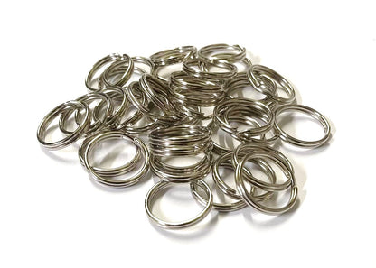 20mm 25mm Split O-Rings Nickel Plated x1 - x50 Key Rings Chains Lanyard Crafts