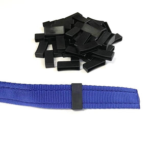 25mm Nylon Strap Keepers Loops For Dog Collars Leads Straps Bags Webbing x10 - x100