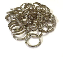Load image into Gallery viewer, 20mm 25mm Split O-Rings Nickel Plated x1 - x50 Key Rings Chains Lanyard Crafts
