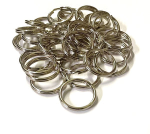 20mm 25mm Split O-Rings Nickel Plated x1 - x50 Key Rings Chains Lanyard Crafts