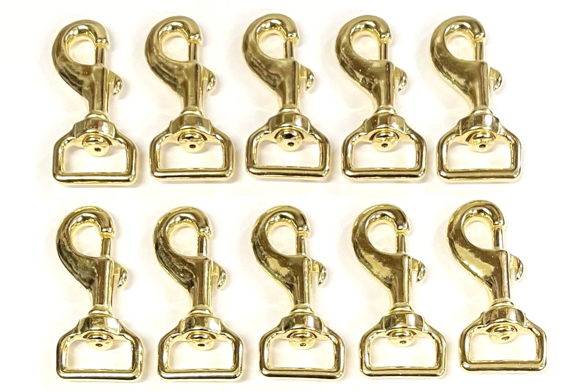 16mm 20mm 25mm Heavy Duty Solid Brass Trigger Clips Hooks Swivel x1 x2 – Church  Products UK®