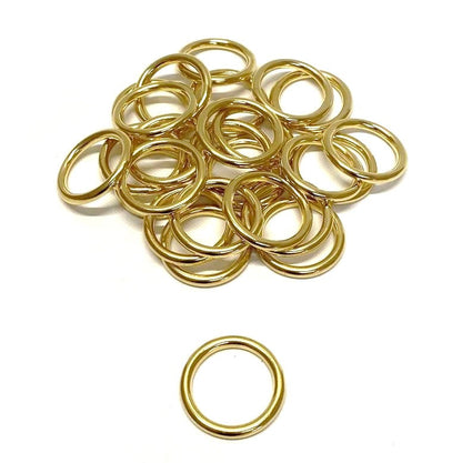 Solid Brass O-Rings 16mm 20mm 25mm 38mm 50mm For Dog Leads Collars Horse Reigns Leather Crafts x2 x5 x10 x25 x50