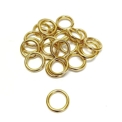 Solid Brass O-Rings 16mm 20mm 25mm 38mm 50mm For Dog Leads Collars Horse Reigns Leather Crafts x2 x5 x10 x25 x50