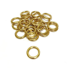 Load image into Gallery viewer, Solid Brass O-Rings 16mm 20mm 25mm 38mm 50mm For Dog Leads Collars Horse Reigns Leather Crafts x2 x5 x10 x25 x50