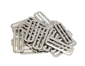 New 2"/50mm Nickel Plated Surcingle Clip Sets Male Female 3 Bar Slides Ideal For Horse Rug Repairs