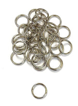 Load image into Gallery viewer, 25mm Welded O-Rings Nickel Plated 4mm Thick For Webbing Bags Straps Handles Dog Leads x2 - x50