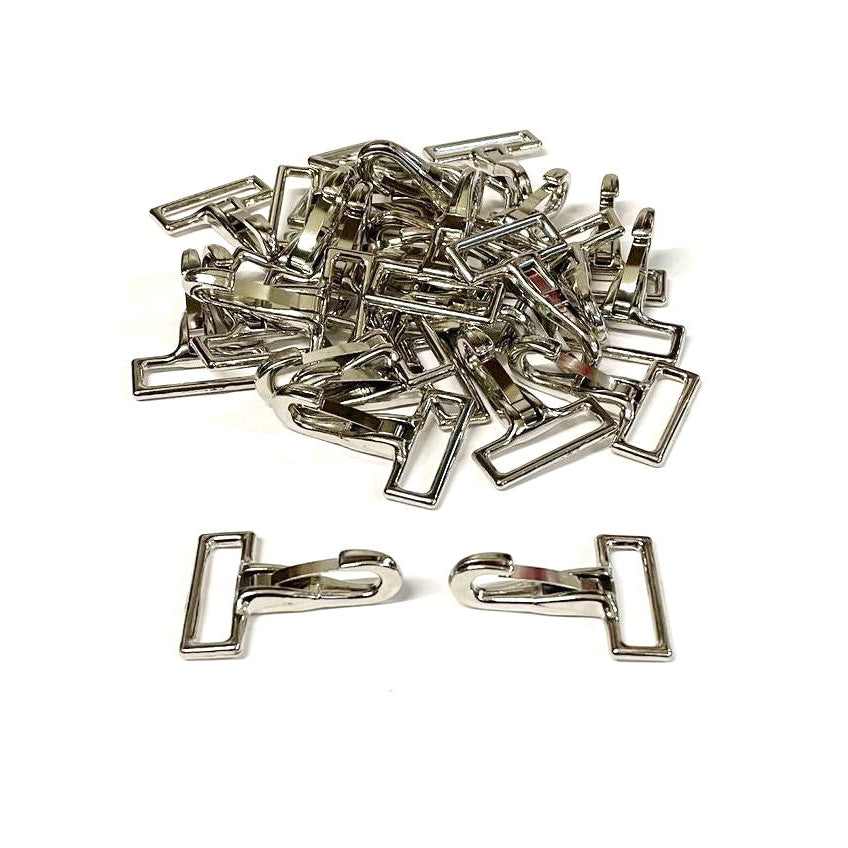 25mm Small Snap Hook Clips Clasp Trigger Nickel Plated For Bags Handles Straps Dog Leads x1 - x100