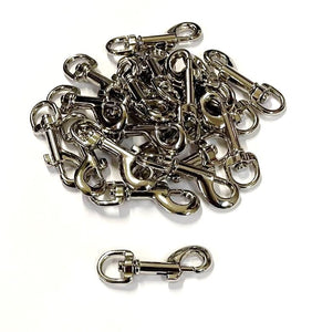 9mm Trigger Clips Hooks Nickel Plated Die Cast Dog Leads Bags Straps