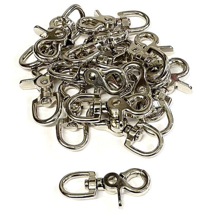 12mm 16mm 20mm Scissor Trigger Clips Hooks Swivel Nickel Plated For Dog Leads Straps