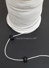 Load image into Gallery viewer, 3mm Draw String Braided Cord Polypropylene In Black Or White x1m - 250m