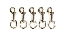 Load image into Gallery viewer, 20mm Trigger Clip Hooks Round Ended Nickel Plated Metal Webbing Dog Leads x1 - x100