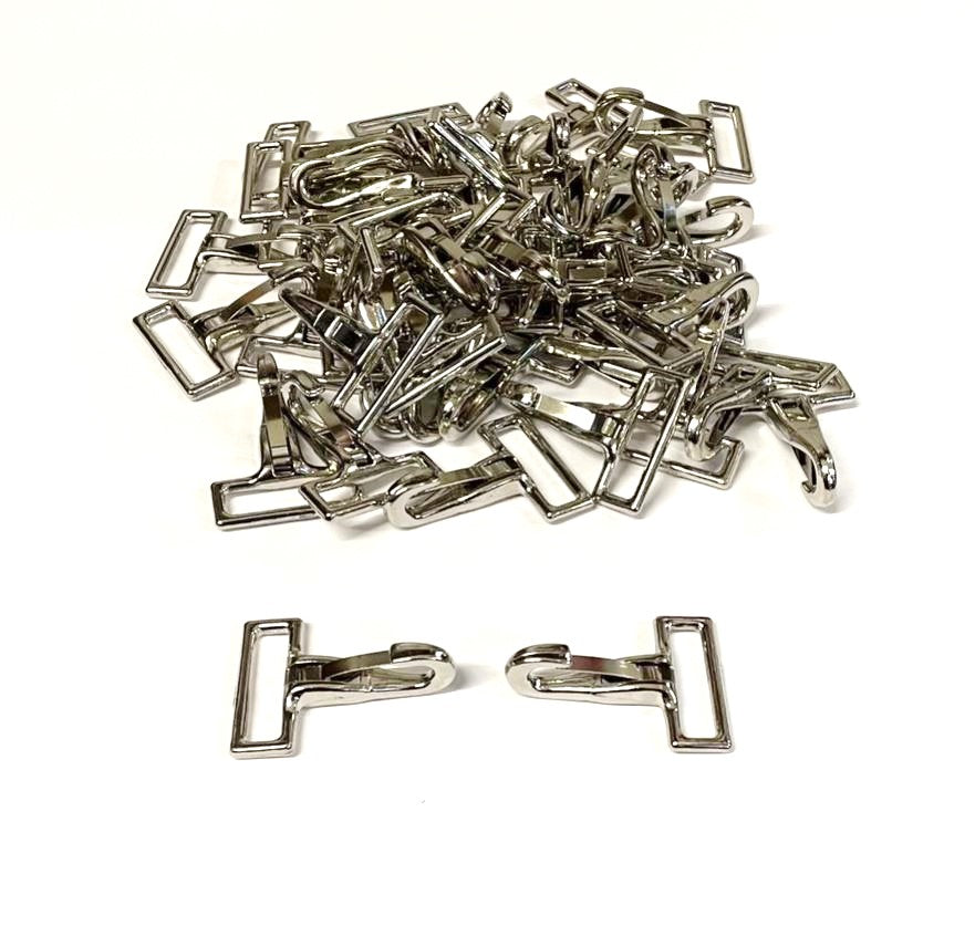 25mm Small Snap Hook Clips Clasp Trigger Nickel Plated For Bags Handles Straps Dog Leads x1 - x100