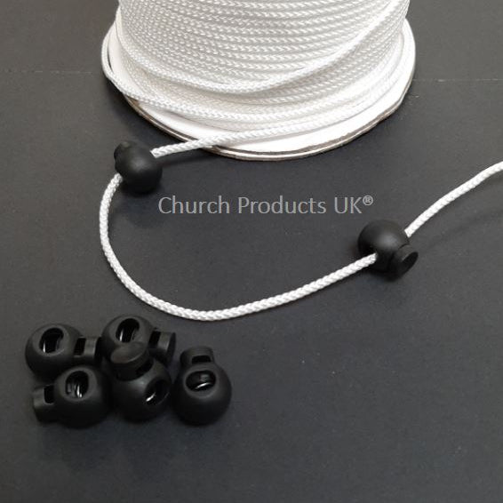 Cord Lock Toggle Stoppers Plastic Spring Loaded Adjusters Drawstring