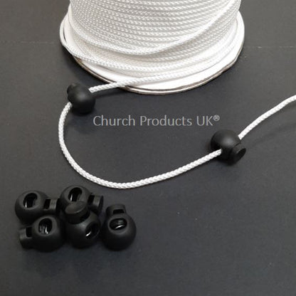 Cord Lock Toggle Stoppers Plastic Spring Loaded Adjusters Drawstring