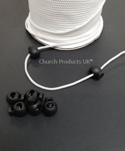 Cord Lock Toggle Stoppers Plastic Spring Loaded Adjusters Drawstring