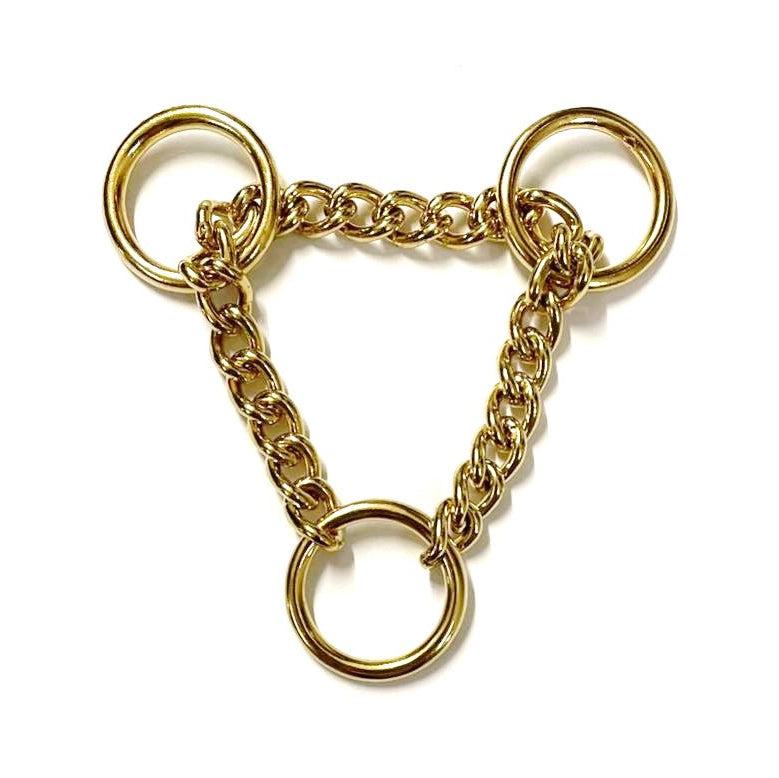 Half Check Chains For Dog Collars In Solid Brass or Chrome Plated In Various Sizes
