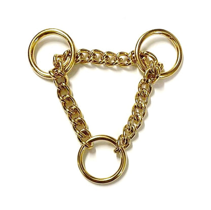 Half Check Chains For Dog Collars In Solid Brass or Chrome Plated In Various Sizes