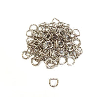 Load image into Gallery viewer, 13mm Welded D-Rings 3mm Thick Nickel Plated For Bags Straps Dog Leads Crafts x10 x25 x50 x100
