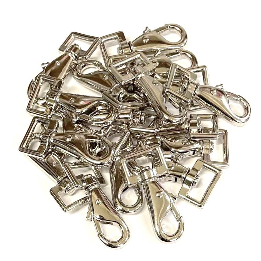 20mm Snap Clip Horse Pony Rug Repairs Leg Clip Nickel Plated For Dog Leads Webbing Straps