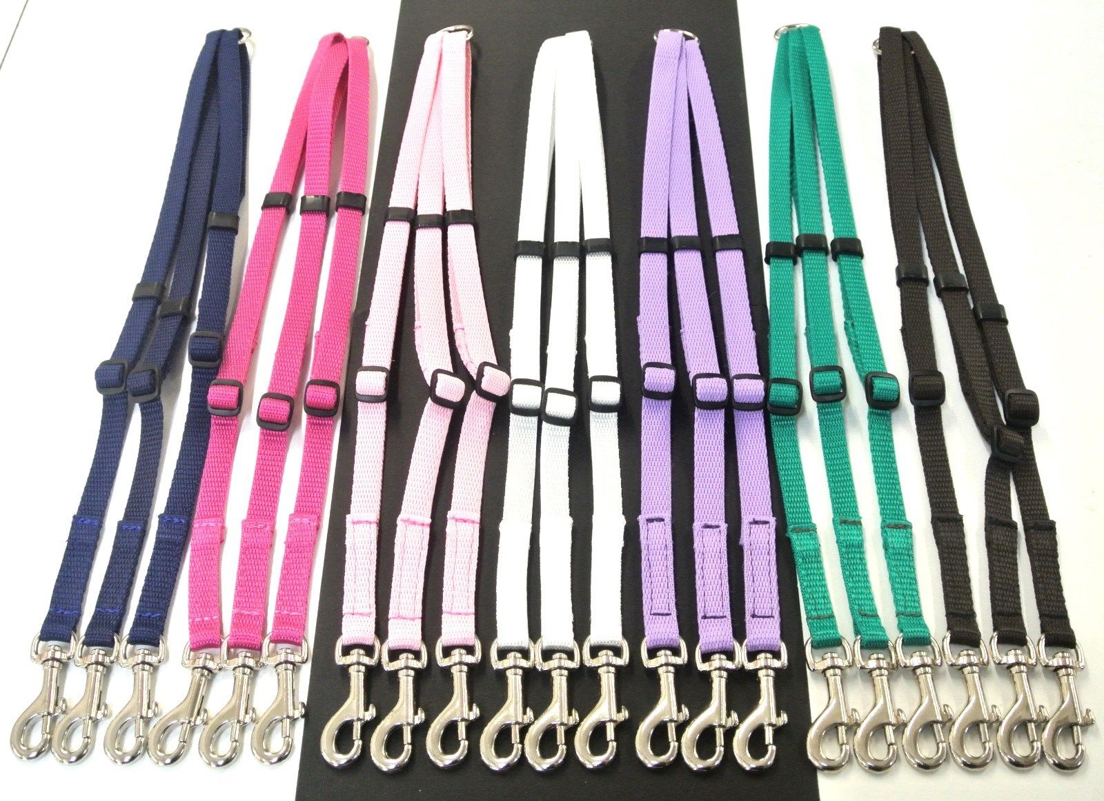 13mm Adjustable Triple Way Splitter Dog Lead Training Leash Strong Durable