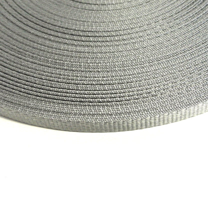 16mm Wide Webbing In Silver/Grey