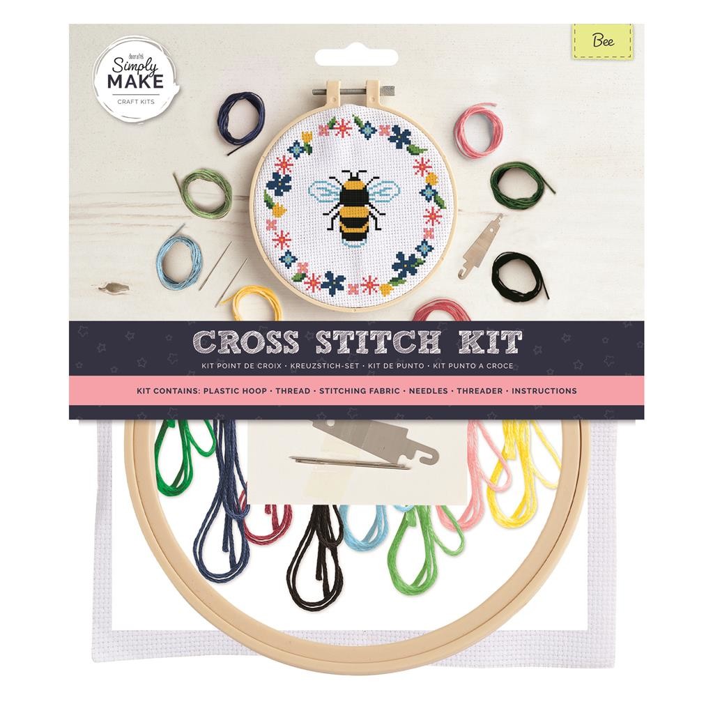 Cross Stitch Kit Sewing Craft Childrens Adults Docrafts Simply Make Large 20 Designs UK Seller