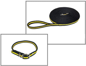 Dog Collar And Lead Set 25mm Air Webbing Small Collar In Various Lengths And Matching Colours