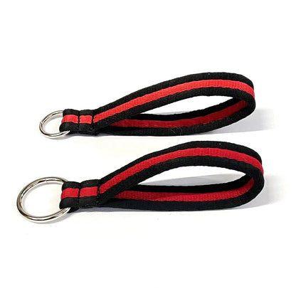 Short Close Control Grab Handle Dog Lead 8" Long With O-ring 25mm Air Webbing
