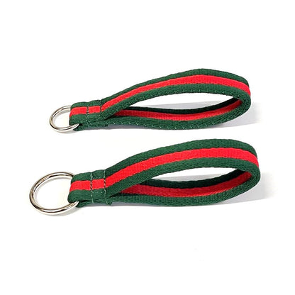 Short Close Control Grab Handle Dog Lead 8" Long With O-ring 25mm Air Webbing