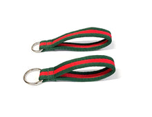 Load image into Gallery viewer, Short Close Control Grab Handle Dog Lead 8&quot; Long With O-ring 25mm Air Webbing