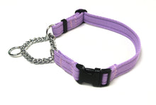 Load image into Gallery viewer, Half Check Chain Dog Collars Adjustable In Lilac