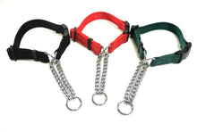 Load image into Gallery viewer, Half Check Chain Dog Collars Adjustable In Various Colours