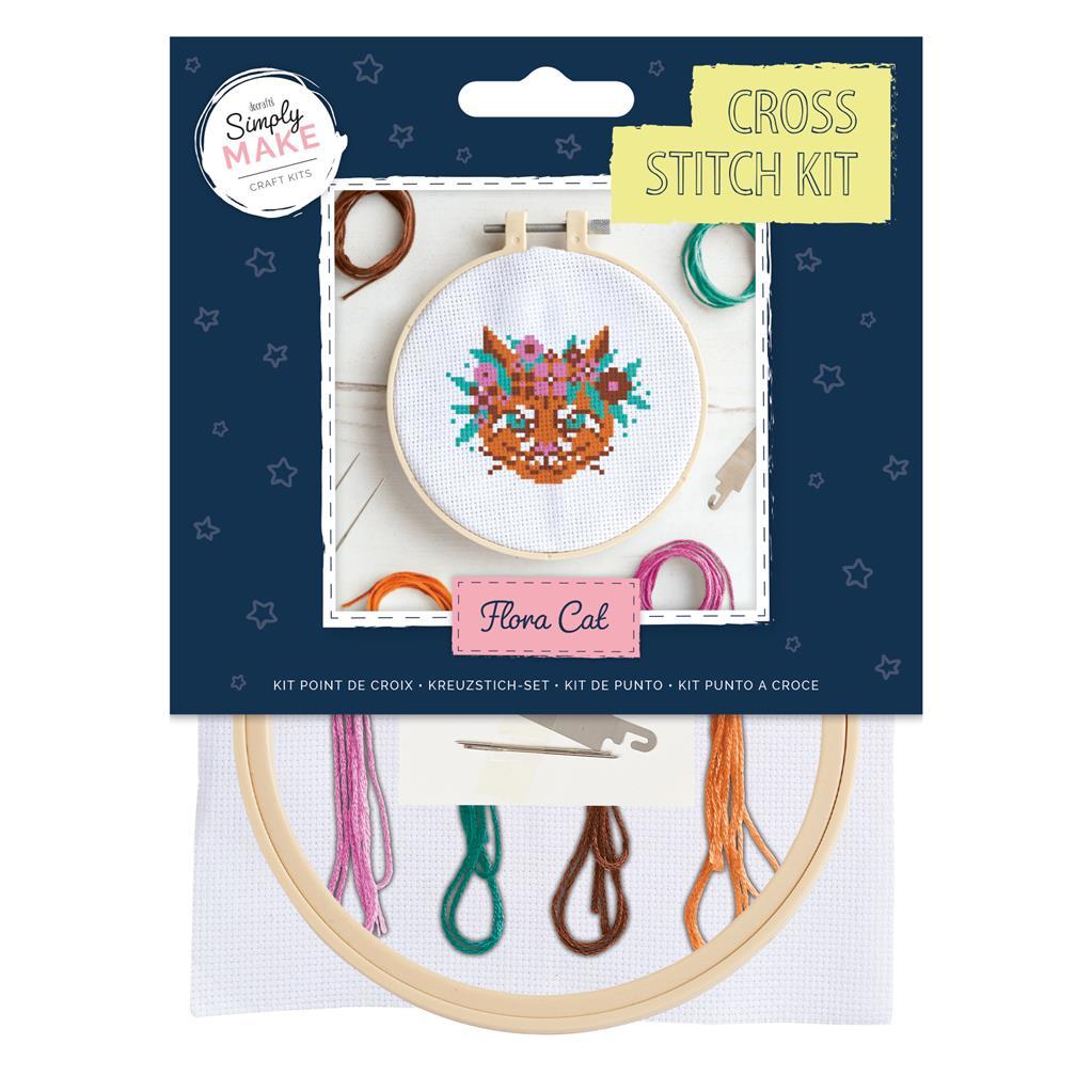 Cross Stitch Kit Sewing Craft Childrens Adults Docrafts Simply Make Small 30 Designs UK Seller